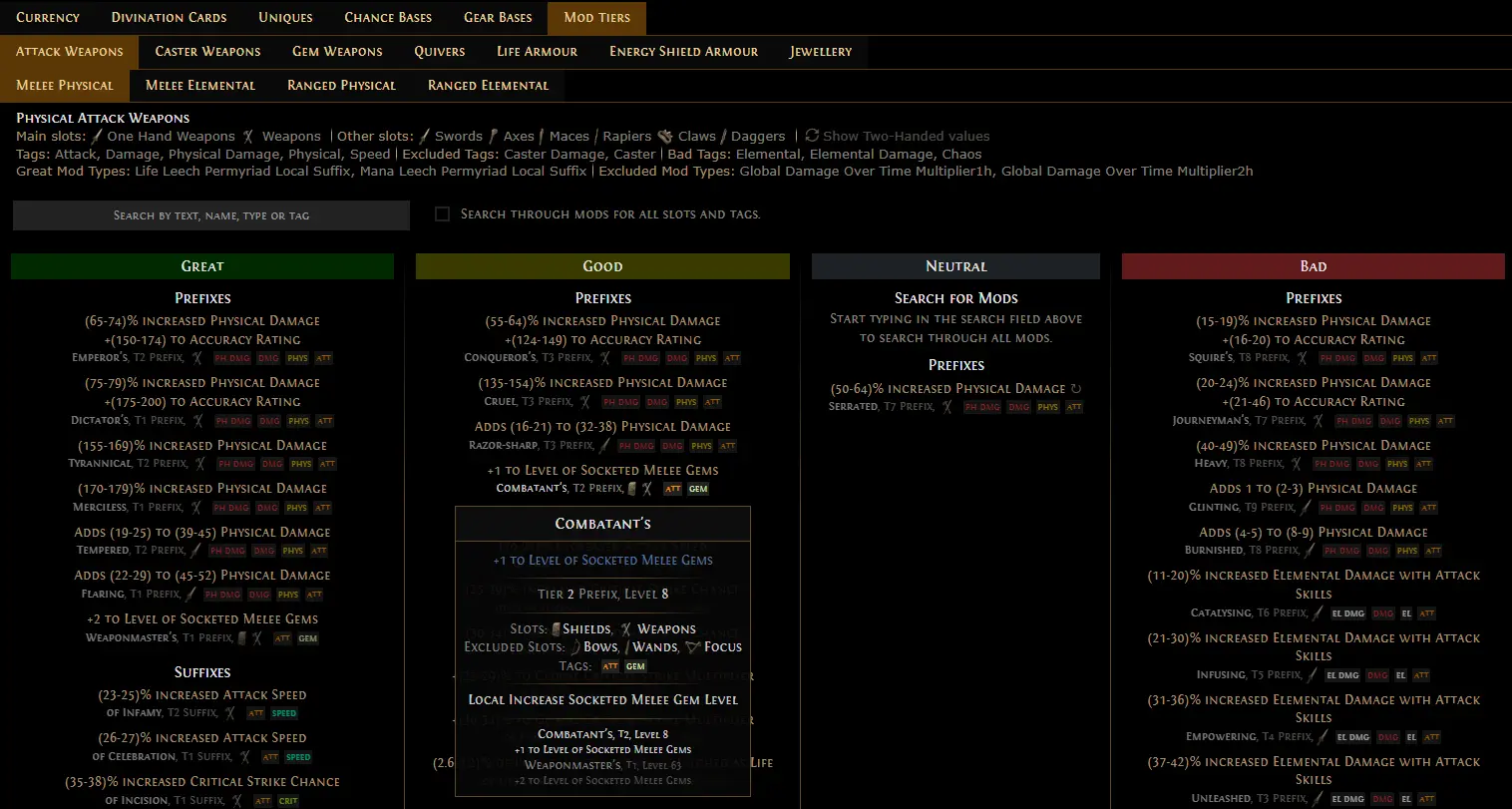 Poe Filter Example PoE 2 Filter — 1 Year Anniversary